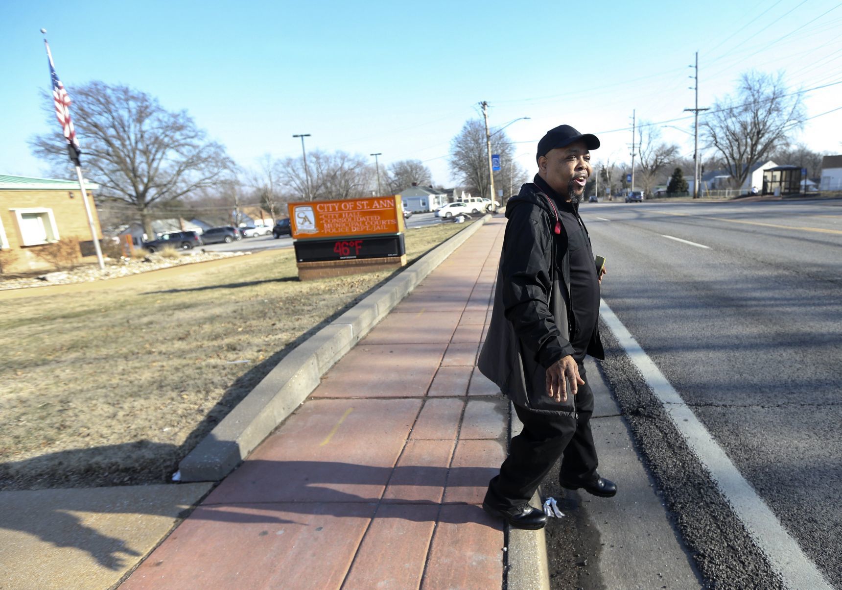 Antony Farmer catches a bus back home after a court date